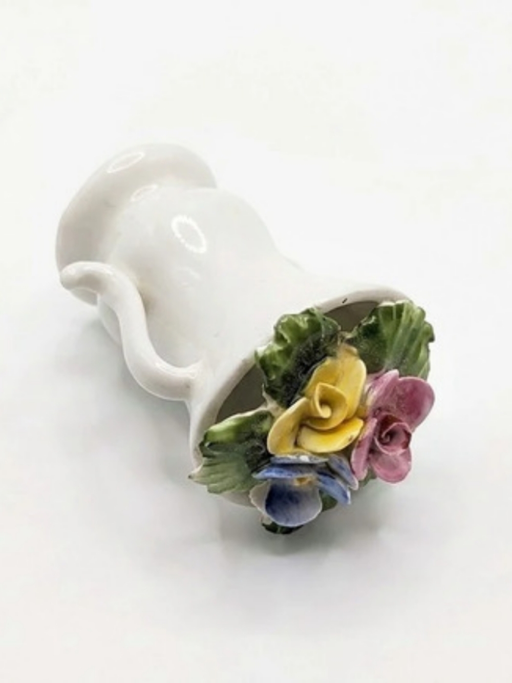 Vintage Sandford Fine Bone China Miniature Floral Urn Vase England